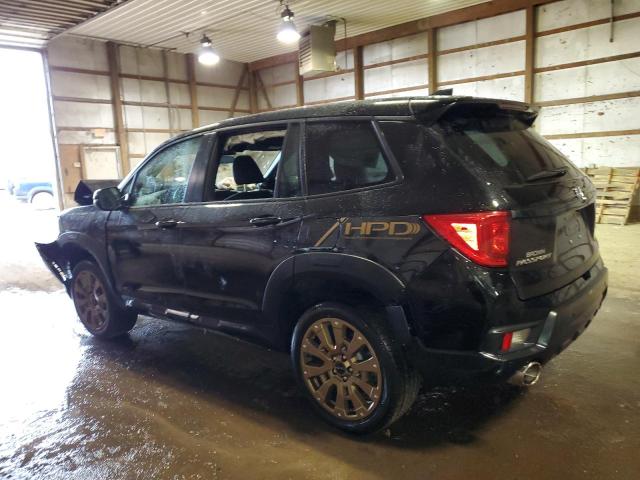 5FNYF8H59NB019994 - 2022 HONDA PASSPORT EXL BLACK photo 2
