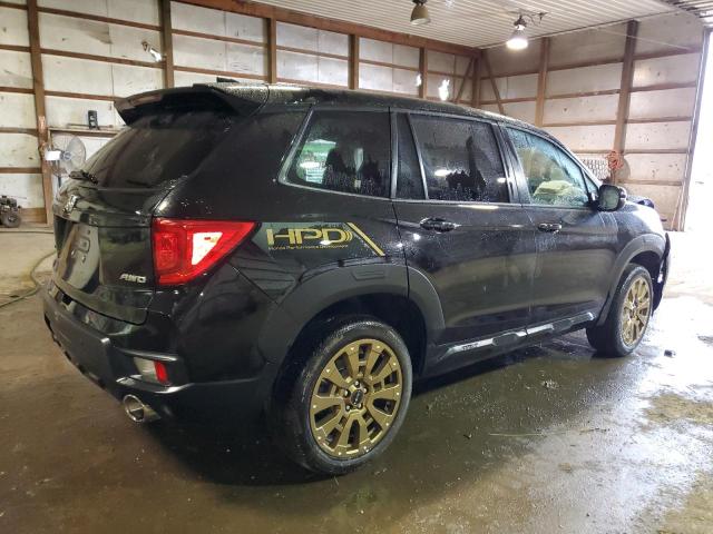 5FNYF8H59NB019994 - 2022 HONDA PASSPORT EXL BLACK photo 3