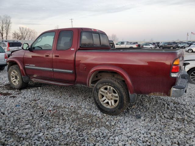 5TBBT44124S447032 - 2004 TOYOTA TUNDRA ACCESS CAB SR5 BURGUNDY photo 2
