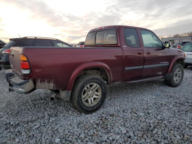 5TBBT44124S447032 - 2004 TOYOTA TUNDRA ACCESS CAB SR5 BURGUNDY photo 3
