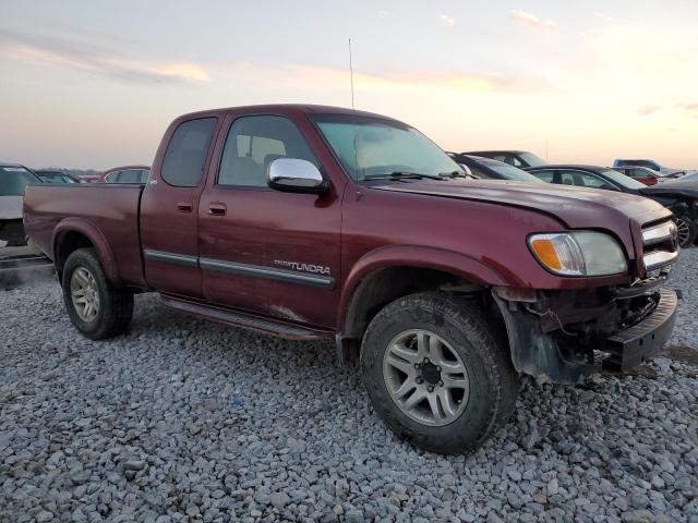 5TBBT44124S447032 - 2004 TOYOTA TUNDRA ACCESS CAB SR5 BURGUNDY photo 4