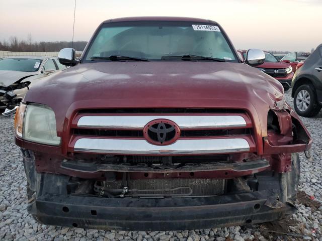 5TBBT44124S447032 - 2004 TOYOTA TUNDRA ACCESS CAB SR5 BURGUNDY photo 5