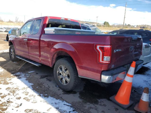 1FTEX1EP3GKF48232 - 2016 FORD F150 SUPER CAB RED photo 2