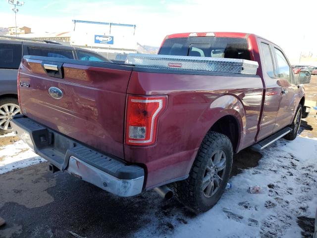 1FTEX1EP3GKF48232 - 2016 FORD F150 SUPER CAB RED photo 3