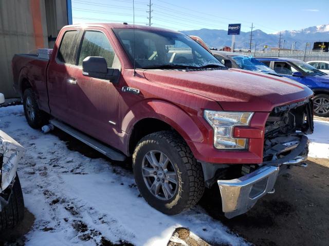 1FTEX1EP3GKF48232 - 2016 FORD F150 SUPER CAB RED photo 4