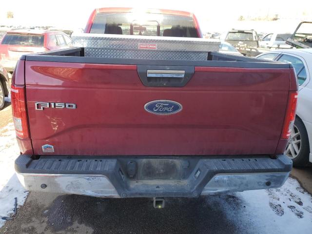 1FTEX1EP3GKF48232 - 2016 FORD F150 SUPER CAB RED photo 6