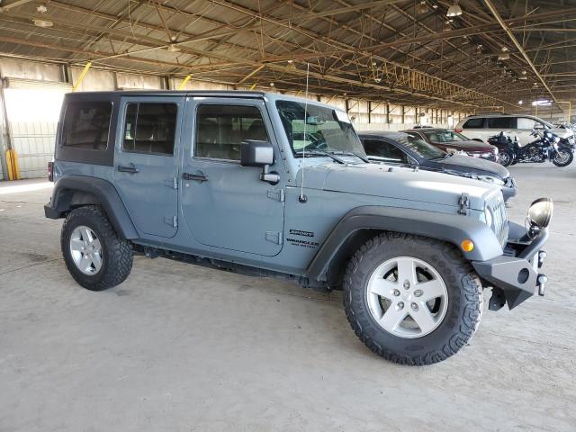 1C4BJWDG5FL702743 - 2015 JEEP WRANGLER U SPORT GRAY photo 4