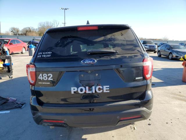 1FM5K8AR5JGA21054 - 2018 FORD EXPLORER POLICE INTERCEPTOR BLACK photo 6