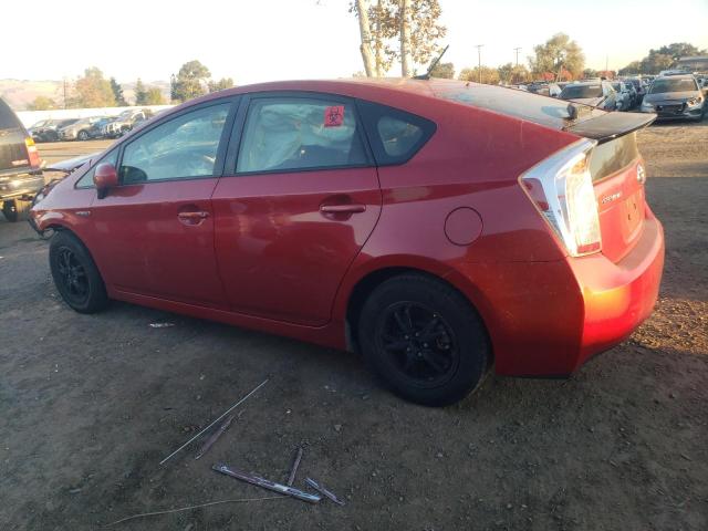 JTDKN3DU6D0352403 - 2013 TOYOTA PRIUS RED photo 2