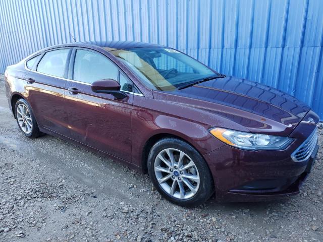 3FA6P0H71HR379115 - 2017 FORD FUSION SE MAROON photo 4