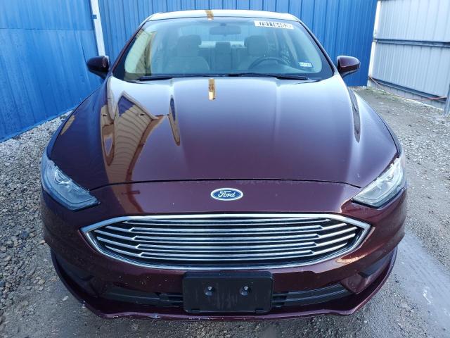 3FA6P0H71HR379115 - 2017 FORD FUSION SE MAROON photo 5