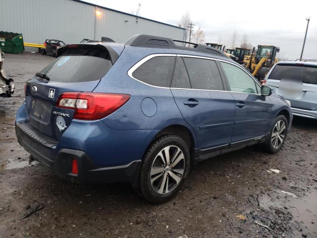 4S4BSANC8K3231852 - 2019 SUBARU OUTBACK 2.5I LIMITED BLUE photo 3