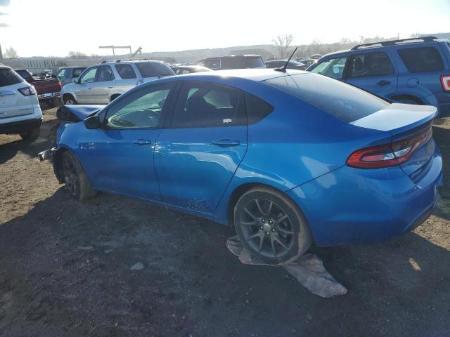 1C3CDFAA1GD623890 - 2016 DODGE DART SE BLUE photo 2