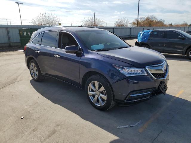 5FRYD3H89FB002468 - 2015 ACURA MDX ADVANCE BLUE photo 4