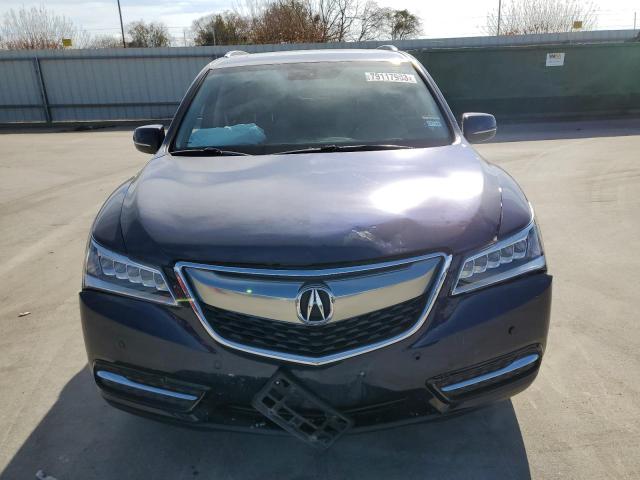 5FRYD3H89FB002468 - 2015 ACURA MDX ADVANCE BLUE photo 5