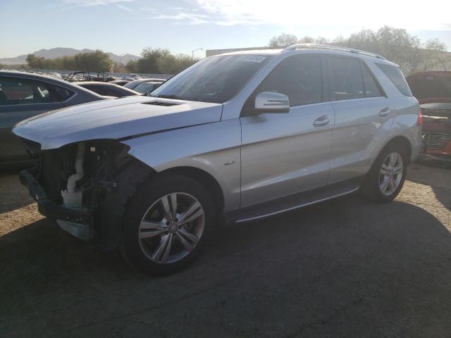 4JGDA5HBXCA030764 - 2012 MERCEDES-BENZ ML 350 4MATIC SILVER photo 1