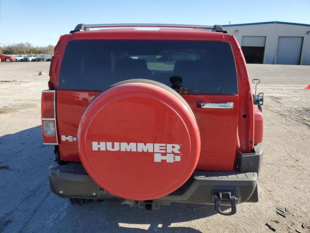 5GTEN13E098115189 - 2009 HUMMER H3 RED photo 6