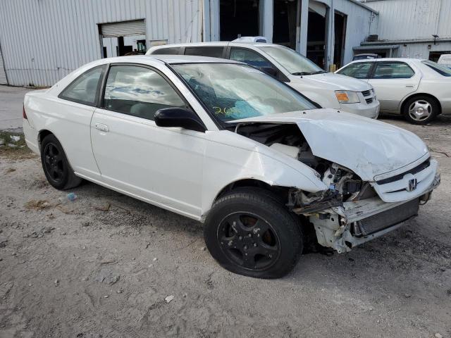 1HGEM225X3L025328 - 2003 HONDA CIVIC LX WHITE photo 4