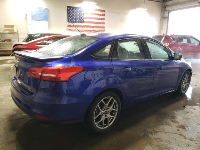 1FADP3F28FL239106 - 2015 FORD FOCUS SE BLUE photo 3