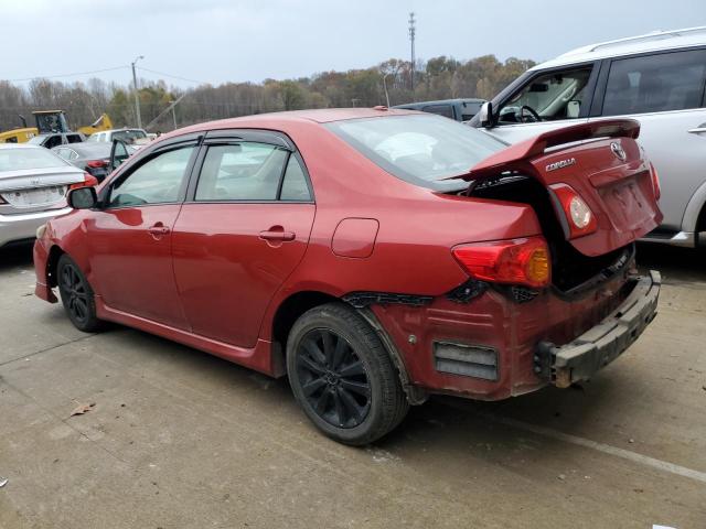 1NXBU4EE4AZ193879 - 2010 TOYOTA COROLLA BASE RED photo 2