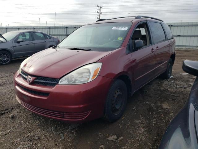 5TDZA23C84S049696 - 2004 TOYOTA SIENNA CE MAROON photo 1