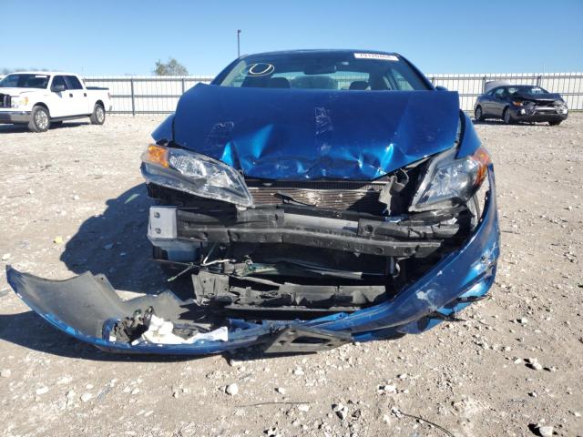 2HGFG3B07FH506516 - 2015 HONDA CIVIC EXL ლურჯი ფოტო 5