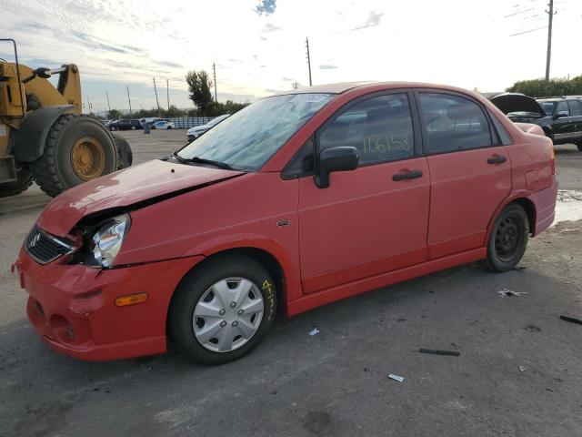 JS2RA62S655257475 - 2005 SUZUKI AERIO S RED photo 1