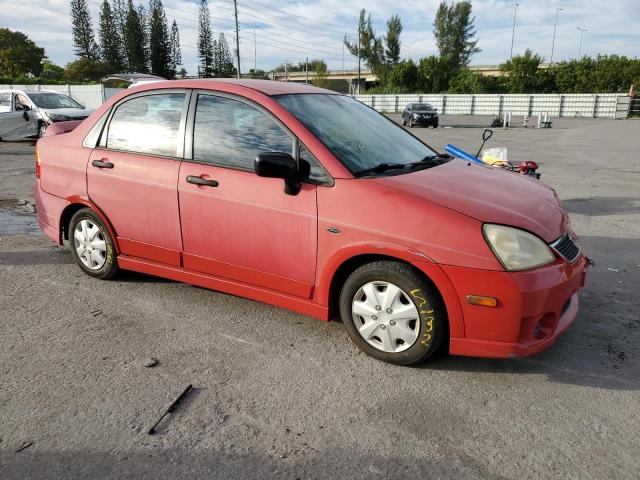 JS2RA62S655257475 - 2005 SUZUKI AERIO S RED photo 4