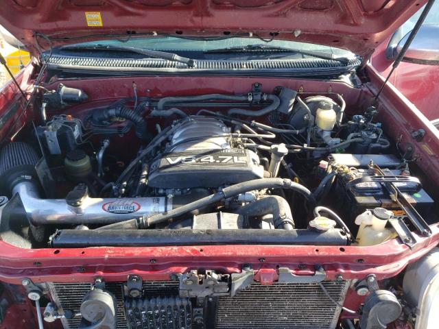 5TBBT44151S148629 - 2001 TOYOTA TUNDRA ACCESS CAB ბურგუნდია ფოტო 11