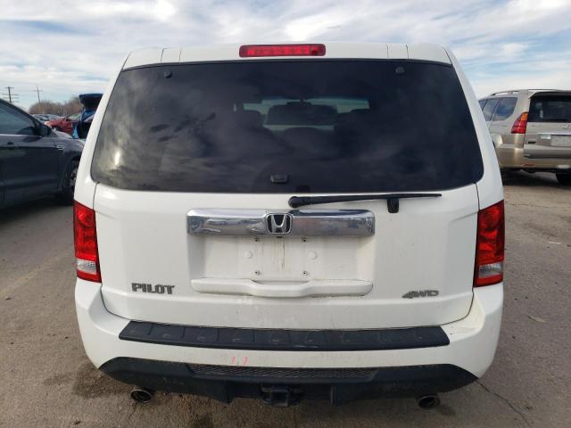 5FNYF4H57DB047333 - 2013 HONDA PILOT EXL WHITE photo 6