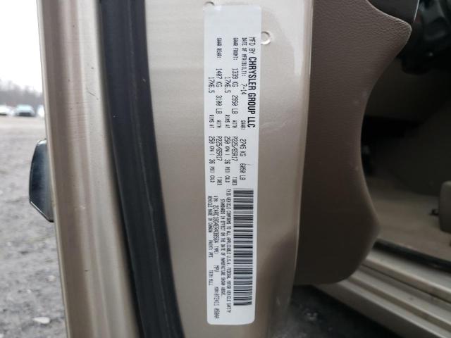 2C4RC1BG4ER438564 - 2014 CHRYSLER TOWN & COU TOURING GOLD photo 13