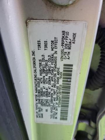 5TEGN92N71Z870018 - 2001 TOYOTA TACOMA DOUBLE CAB PRERUNNER SILVER photo 12