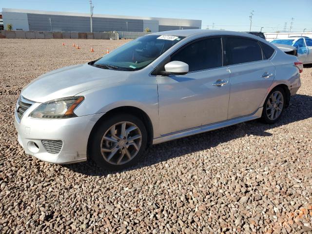 3N1AB7APXDL776134 - 2013 NISSAN SENTRA S SILVER photo 1
