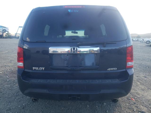 5FNYF4H53CB064127 - 2012 HONDA PILOT EXL BLUE photo 6