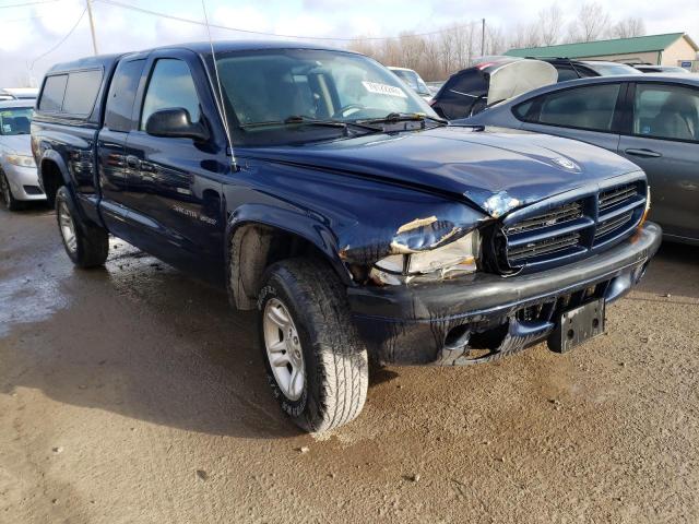 1B7GG32N12S527279 - 2002 DODGE DAKOTA SPORT BLUE photo 4