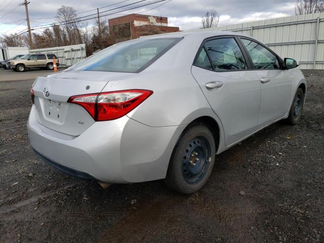 5YFBURHEXEP030959 - 2014 TOYOTA COROLLA L SILVER photo 3