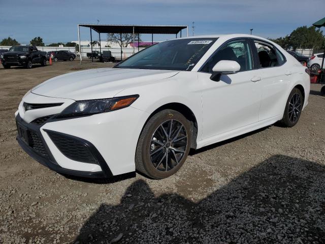 4T1G11AK7PU757901 - 2023 TOYOTA CAMRY SE NIGHT SHADE WHITE photo 1