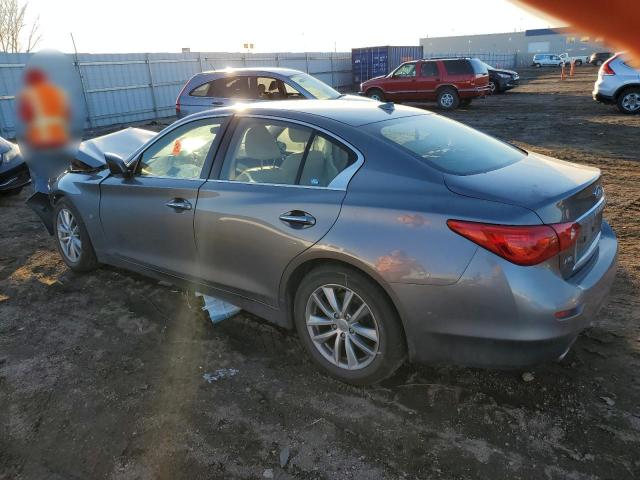 JN1BV7AR3EM692399 - 2014 INFINITI Q50 BASE GRAY photo 2