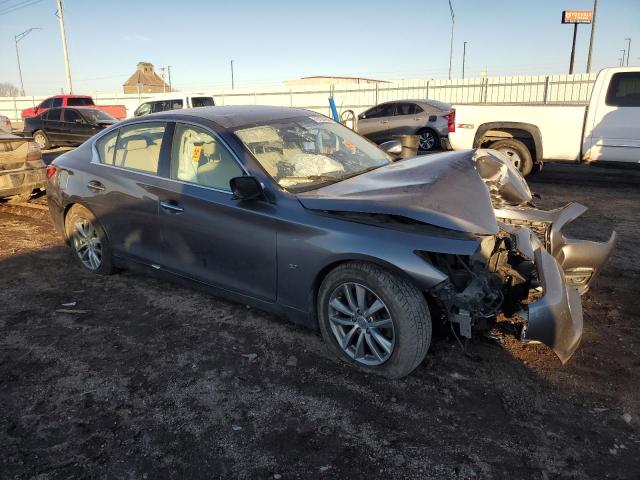 JN1BV7AR3EM692399 - 2014 INFINITI Q50 BASE GRAY photo 4