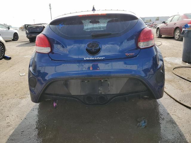 KMHTC6AE6FU242354 - 2015 HYUNDAI VELOSTER TURBO BLUE photo 6