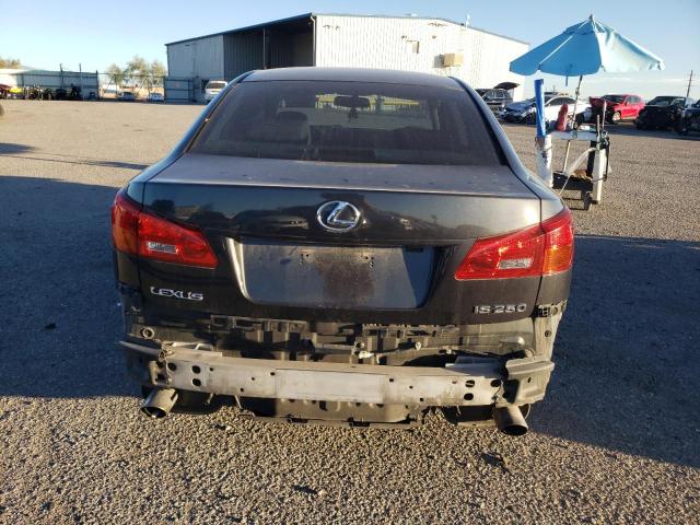 JTHBK262765023518 - 2006 LEXUS IS 250 BLACK photo 6