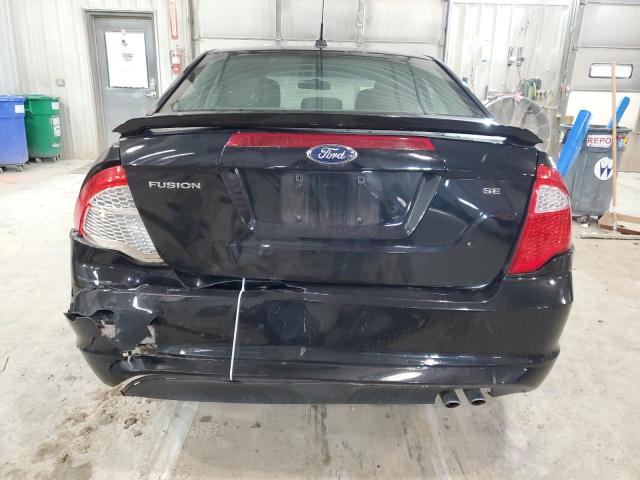 3FAHP0HA7CR124692 - 2012 FORD FUSION SE BLACK photo 6