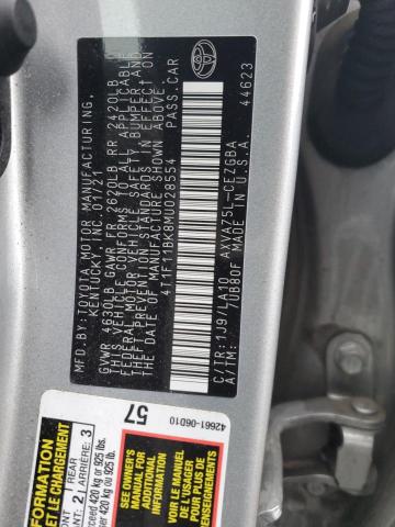 4T1F11BK8MU028554 - 2021 TOYOTA CAMRY XLE SILVER photo 12