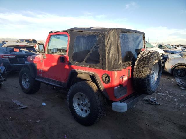 1J4FA39S45P341553 - 2005 JEEP WRANGLER X RED photo 2