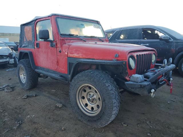 1J4FA39S45P341553 - 2005 JEEP WRANGLER X RED photo 4