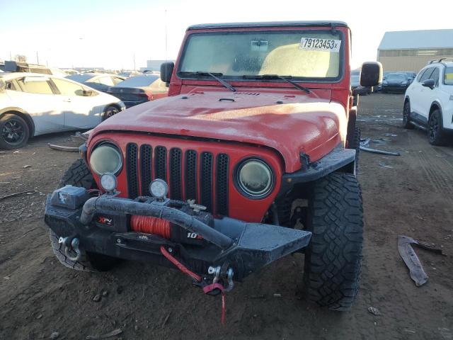 1J4FA39S45P341553 - 2005 JEEP WRANGLER X RED photo 5