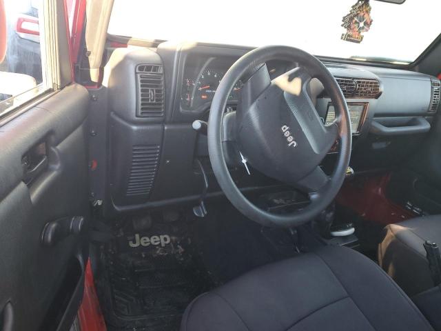 1J4FA39S45P341553 - 2005 JEEP WRANGLER X RED photo 8