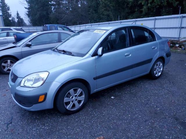 KNADE123876275989 - 2007 KIA RIO BASE BLUE photo 1