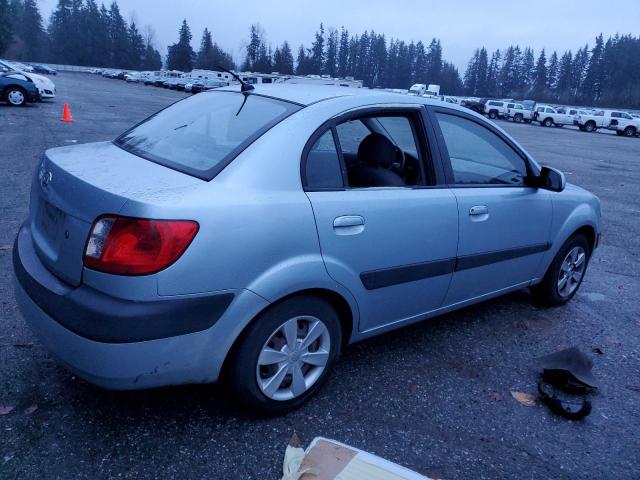 KNADE123876275989 - 2007 KIA RIO BASE BLUE photo 3