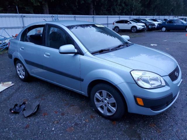 KNADE123876275989 - 2007 KIA RIO BASE BLUE photo 4